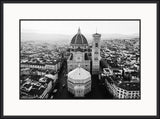 View of Florence City Skyline Featuring the Duomo and Historic Rooftops