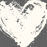 Inside Out Heart Running Off The Page In Gray