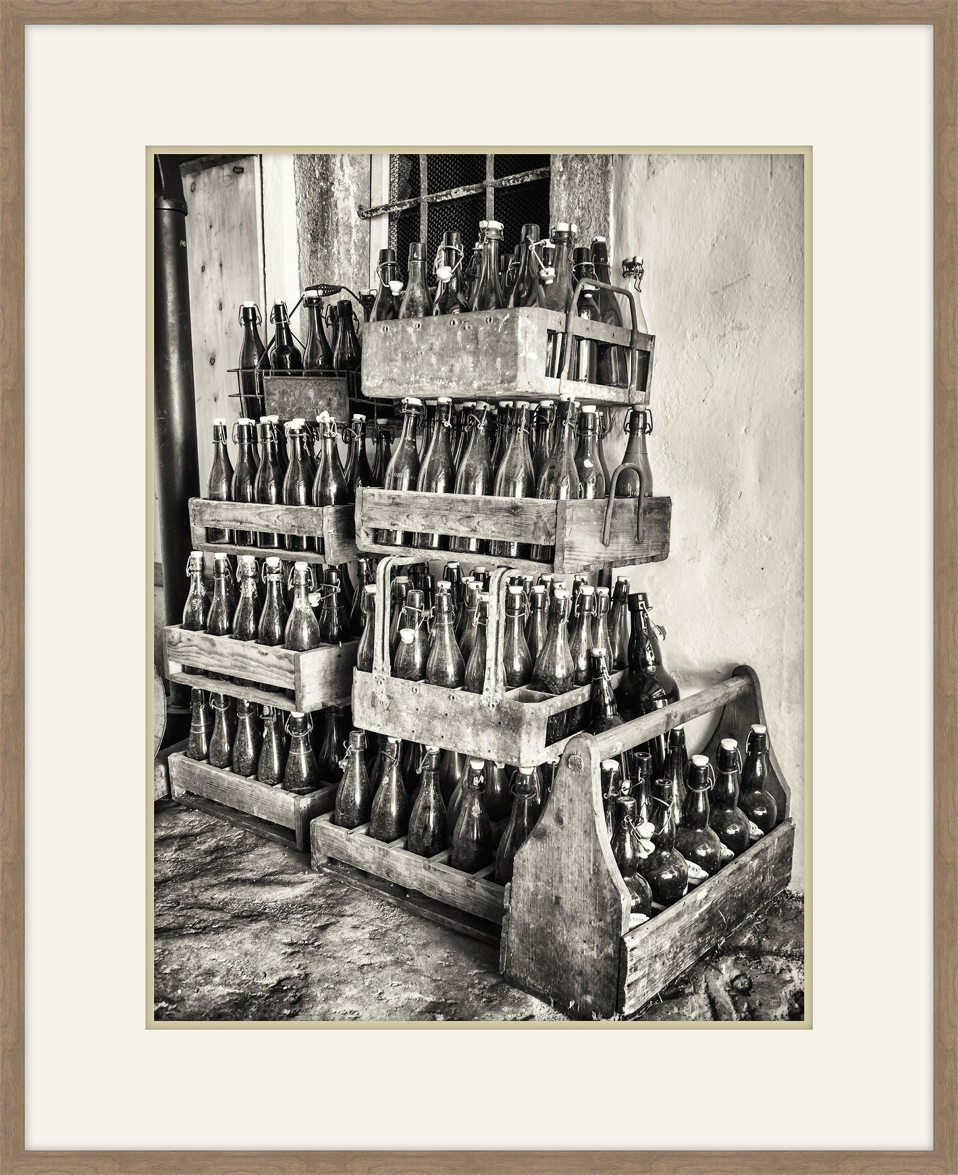 Stack of Old Bottles