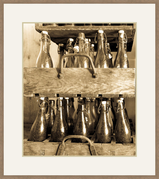 Old Bottles in a Wooden Box II