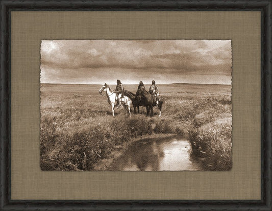 The Three Chiefs, Blackfoot - Edward S. Curtis, 1900