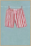 Striped Swim Suit I on Canvas