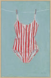 Striped Swim Suit II on Canvas