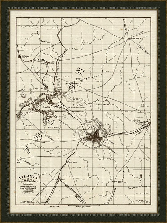 Atlanta and Vicinity (Fulton) - 1864