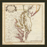 A New Map of MD, VA, NJ and PA - 1719