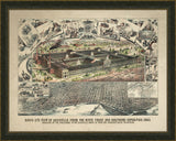 BIRD'S-EYE-VIEW OF LOUISVILLE - 1883