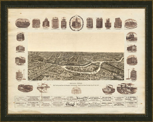 DALLAS BIRD'S-EYE - 1892