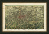BIRD'S-EYE OF ATLANTA, FULTON, GEORGIA - 1892
