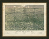 BIRD'S-EYE-VIEW OF DENVER, COLORADO - 1887