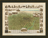 BIRD'S-EYE-VIEW OF DENVER, COLORADO - 1908