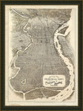 Bird's-eye View Philadelphia & Vicinity - 1870