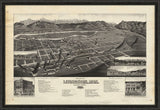 Birds Eye View, Livingston, Montana, 1883