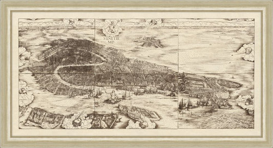 Bird's Eye View of Venice from the South, c. 1500