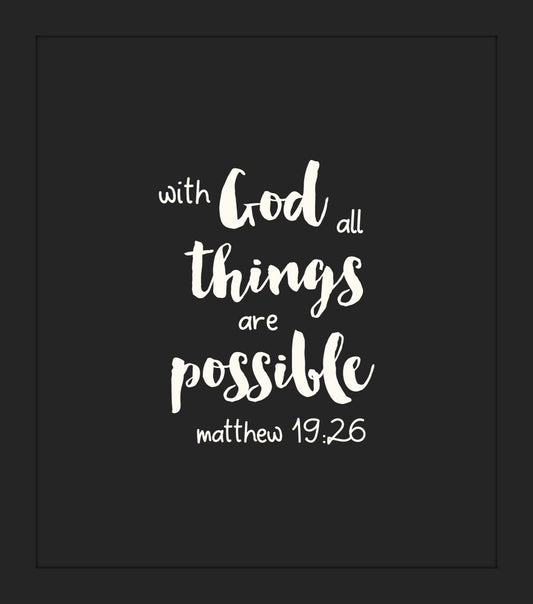 With God all Things Are Possible