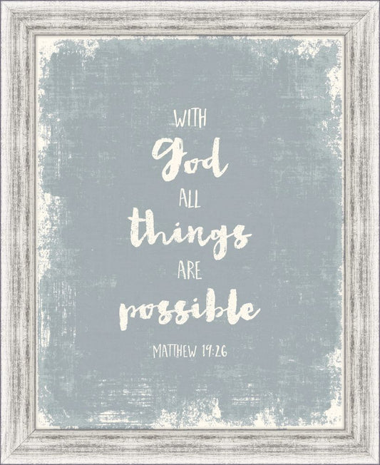 With God All Things Are Possible