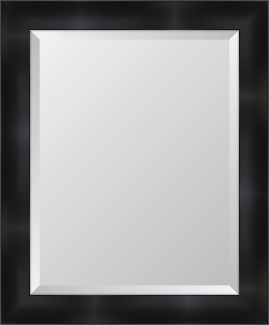 3 1/4" Matte Black Resin Frame Mirror