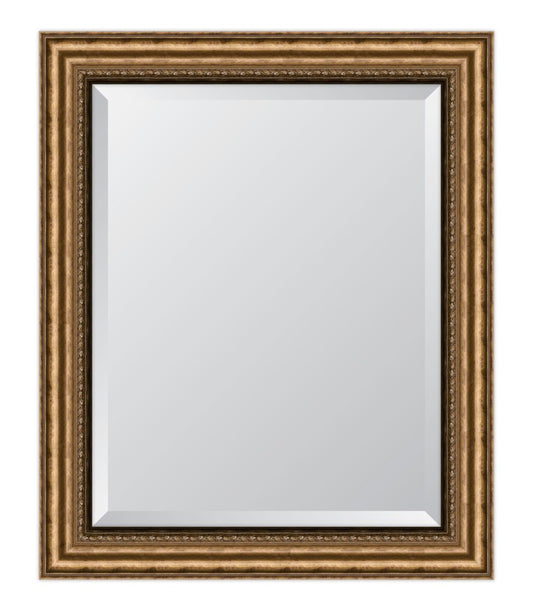 3 3/8" Antique Gold Resin Frame Mirror