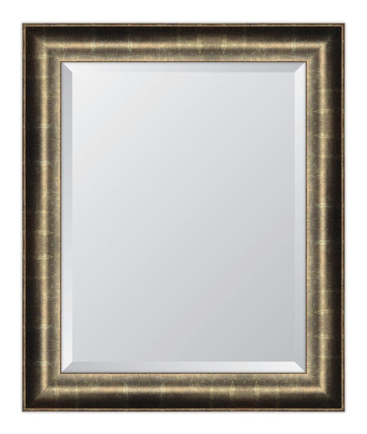 3 1/2" Silver Oxido Resin Frame Mirror