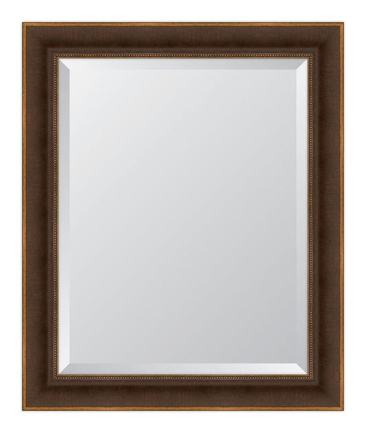 3 1/4" Walnut Bead Napa Resin Frame Mirror