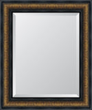 4 1/4" Bronze with Black Trim Resin Frame Mirror