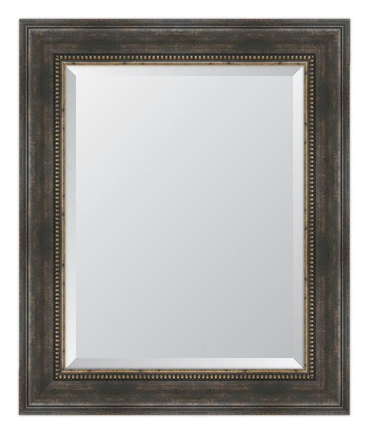 4 1/4" Bronze Bead Resin Frame Mirror
