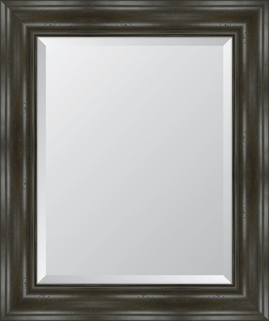 4 1/4" Grey English Pine Resin Frame Mirror