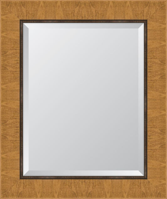 4 1/4" Natural Scoop Montalcino Resin Frame Mirror