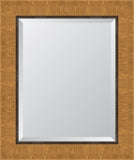 4 1/4" Natural Scoop Montalcino Resin Frame Mirror