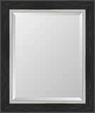 4" Black Catalina Resin Frame Mirror