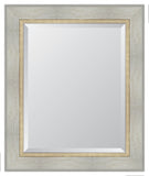 4" White Catalina Resin Frame Mirror