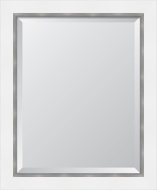 3" Flat White with Silver panel