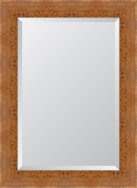 Wide Pecan Burl Mirror