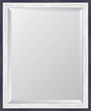 French Blue and White Mirror