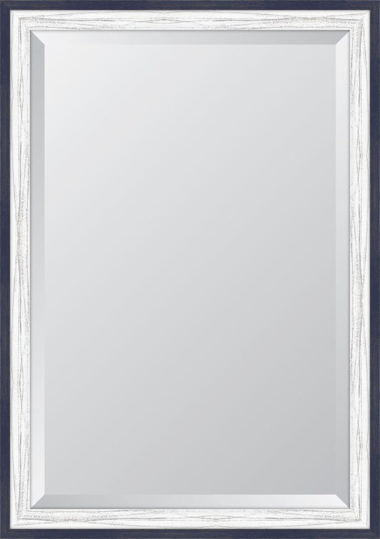 French Blue and White Mirror