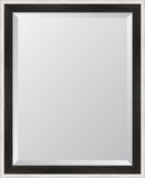 Country White and Charcoal Mirror
