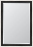 Country White and Charcoal Mirror