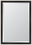 Country White and Charcoal Mirror