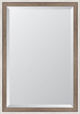 Country White and Brown Mirror