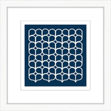 Navy Geometrics in white IV