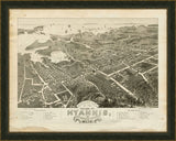 Birdseye view of Hyannis 1884