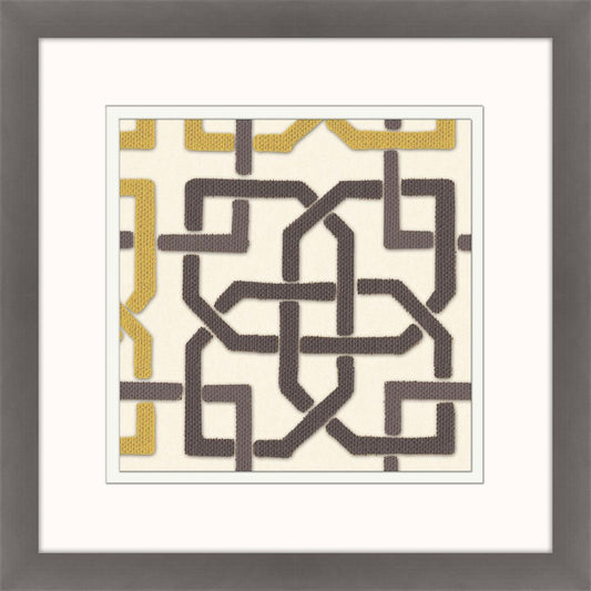 Felt Interlocking - Gray/Gold I