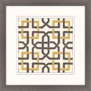 Felt Interlocking - Gray/Gold IV