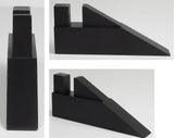 Style Safe Plexi Barrier, 48x30 with counter stand and 12" adjustable side panels - Black