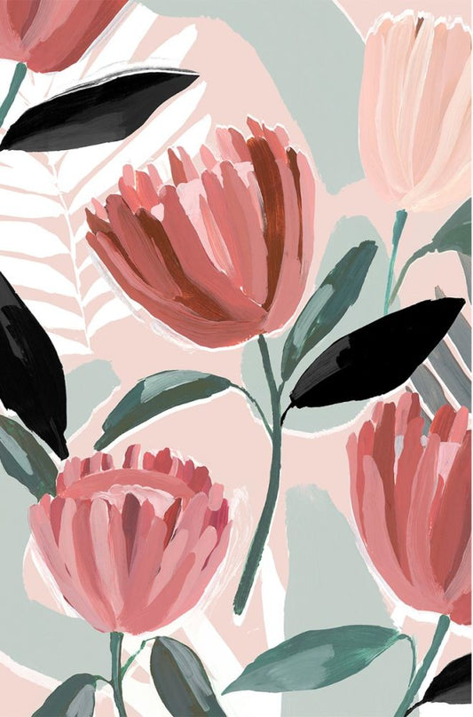 Dreamy Petals I Boxed Canvas