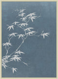 Asian leaves Silhouettes Stillwater Blue I