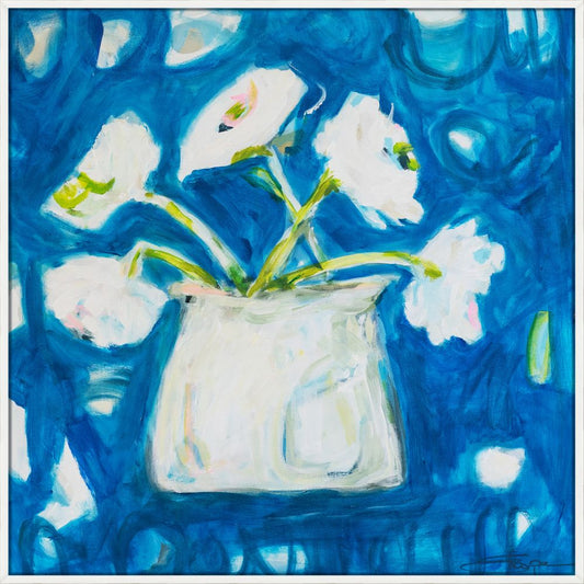 Happy Blue on Canvas