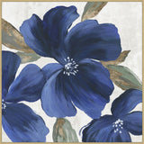 Indigo Spring Florals II on Canvas