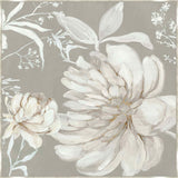 Neutral Peony I on Canvas