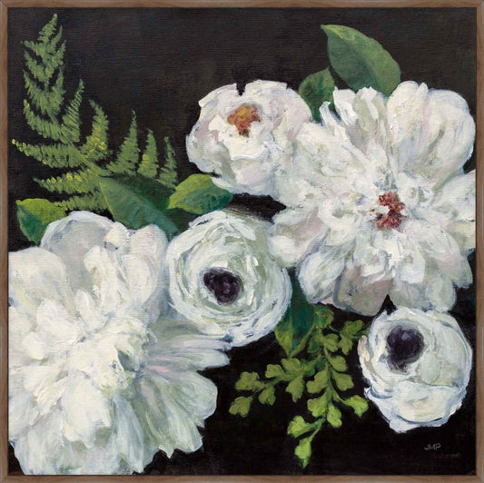 Midnight Bouquet I on Canvas