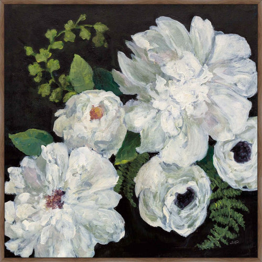 Midnight Bouquet II on Canvas